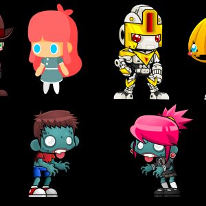 6 اسپرایت کاراکتر دو بعدی 2d character