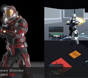 دانلود پکیج و پروژه Sci Fi Top Down Game Template 2.0